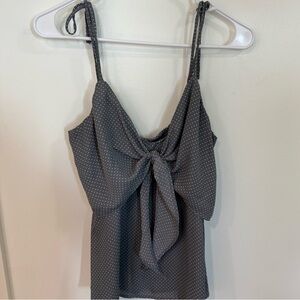 Dress Forum Gray Polka Dot Top